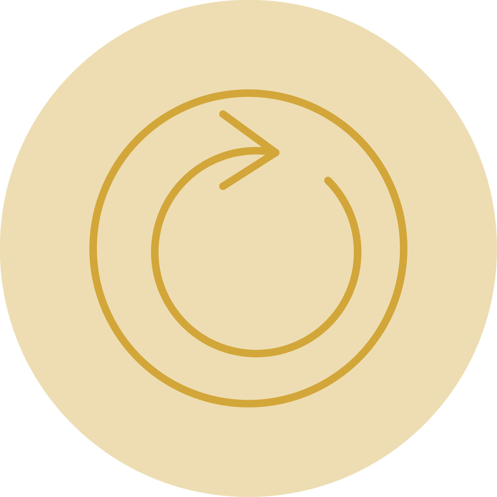 Loop Line Yellow Circle Icon 44086571 Vector Art at Vecteezy