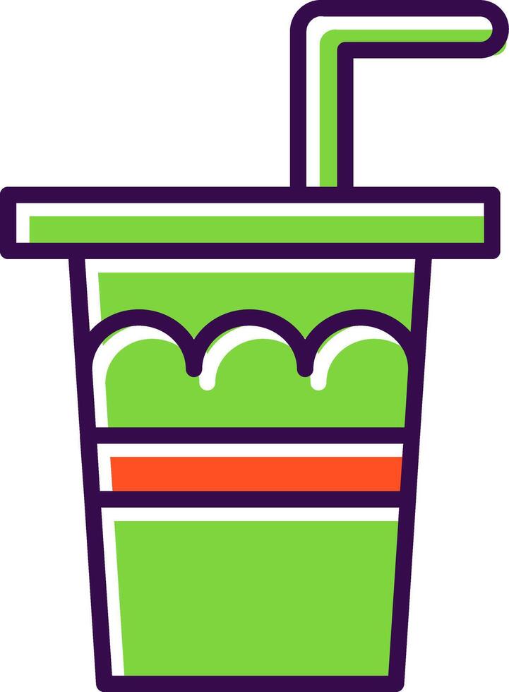 Soda Drink filled Design Icon vector