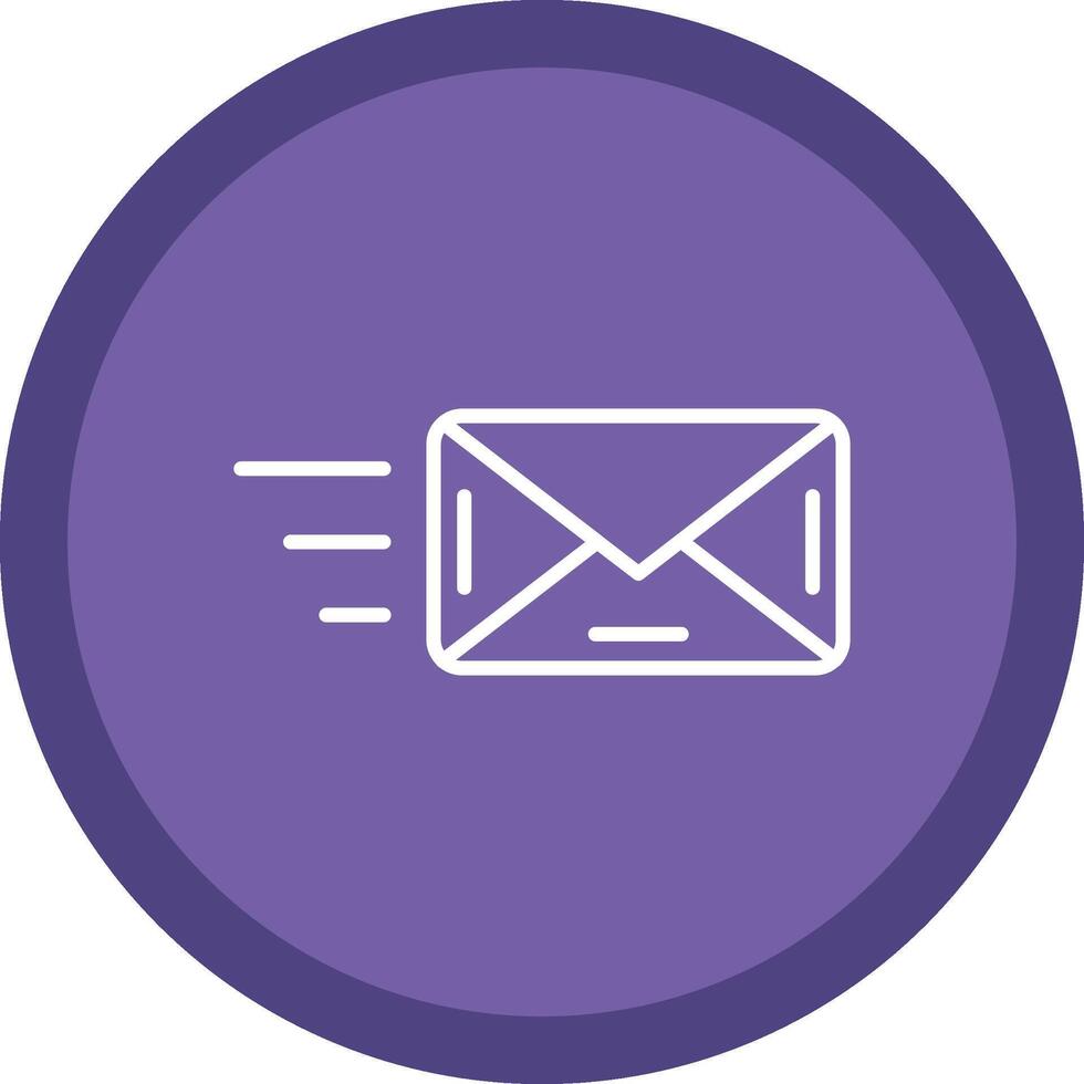 Email Line Multi Circle Icon vector