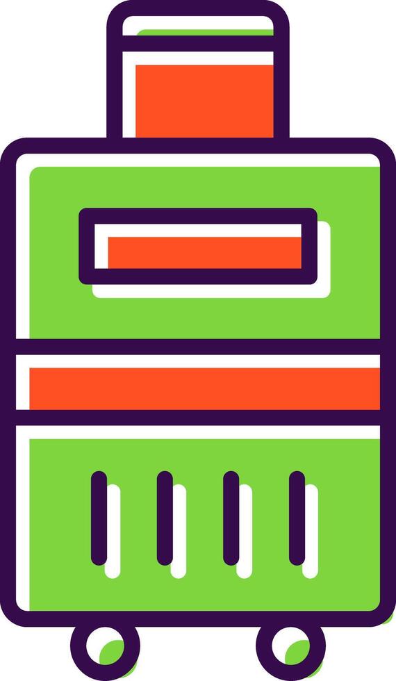 Luggage filled Design Icon vector