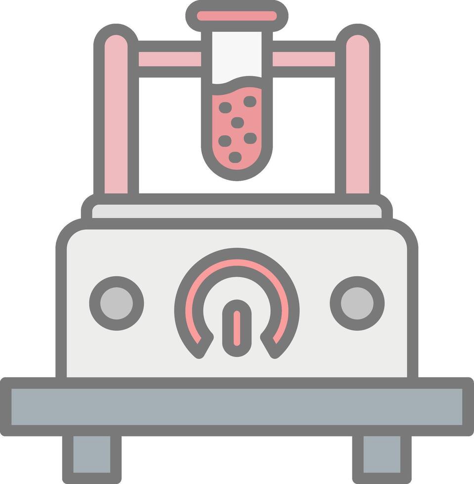 Measuring Device Line Filled Light Icon vector