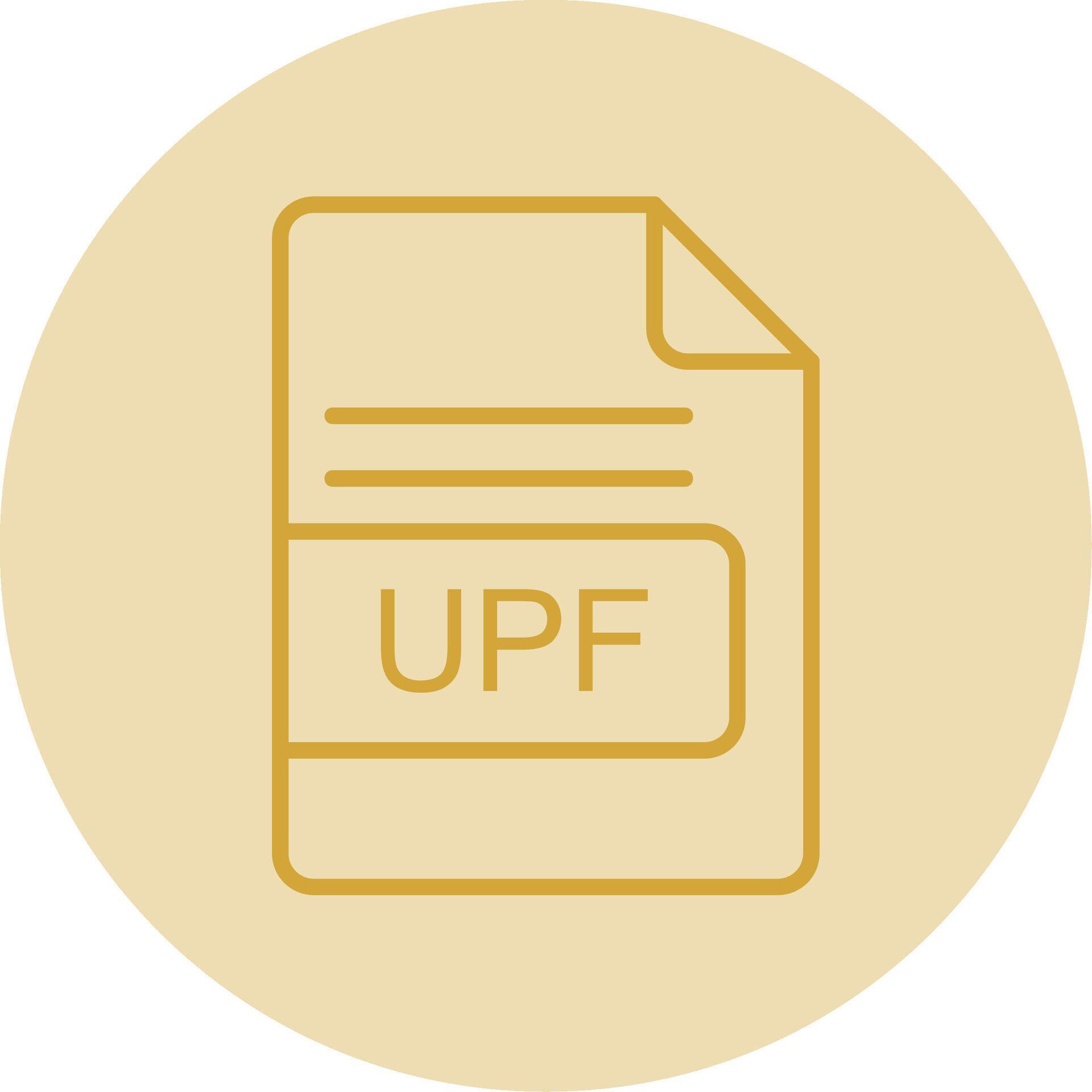 UPF File Format Line Yellow Circle Icon 44087678 Vector Art at Vecteezy