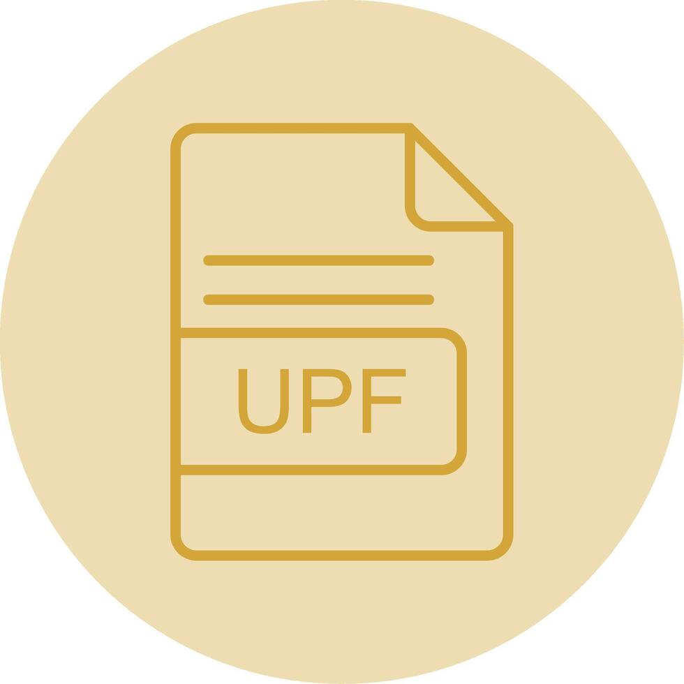 UPF File Format Line Yellow Circle Icon 44087678 Vector Art at Vecteezy