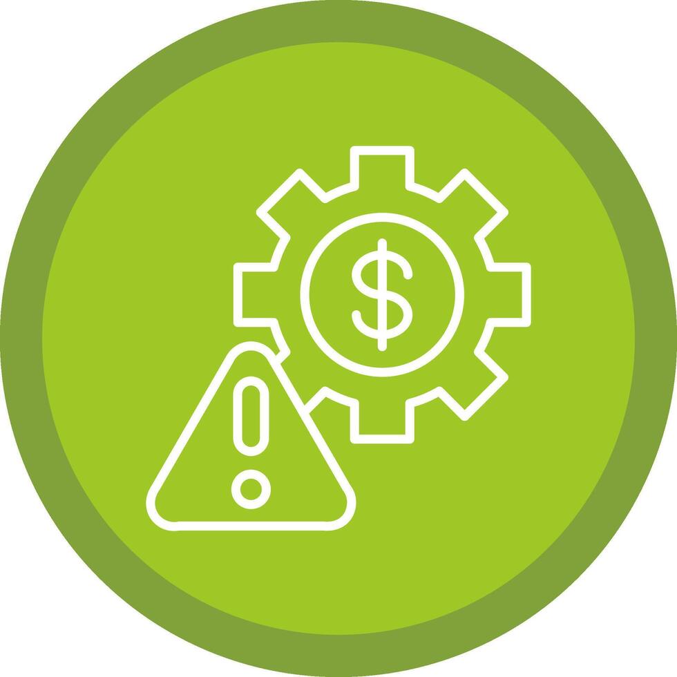 Factory Line Multi Circle Icon vector