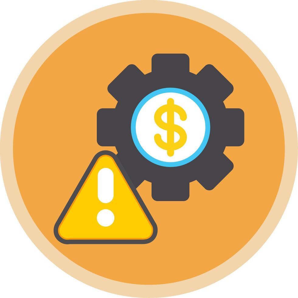 Factory Flat Multi Circle Icon vector