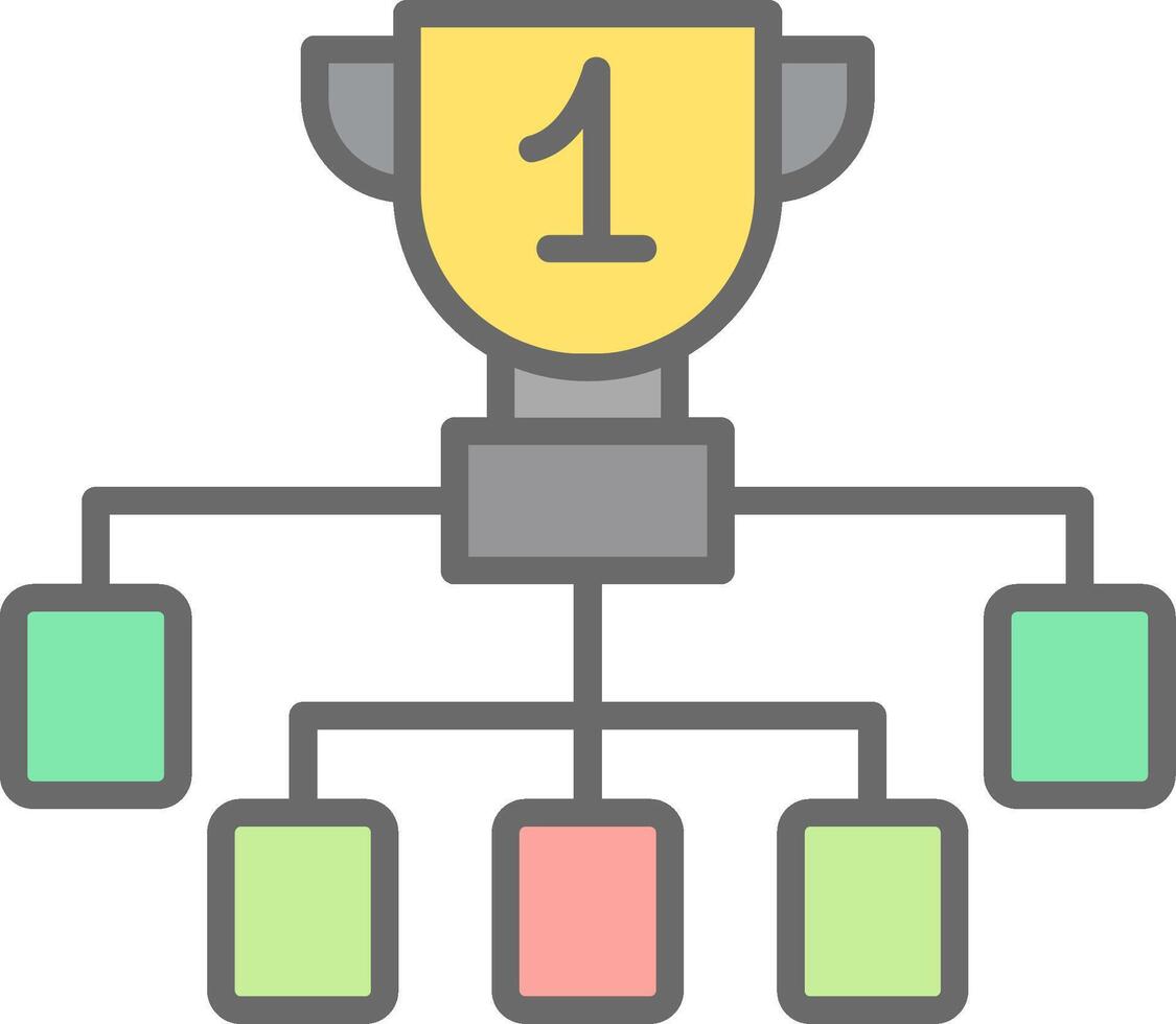 League Line Filled Light Icon vector