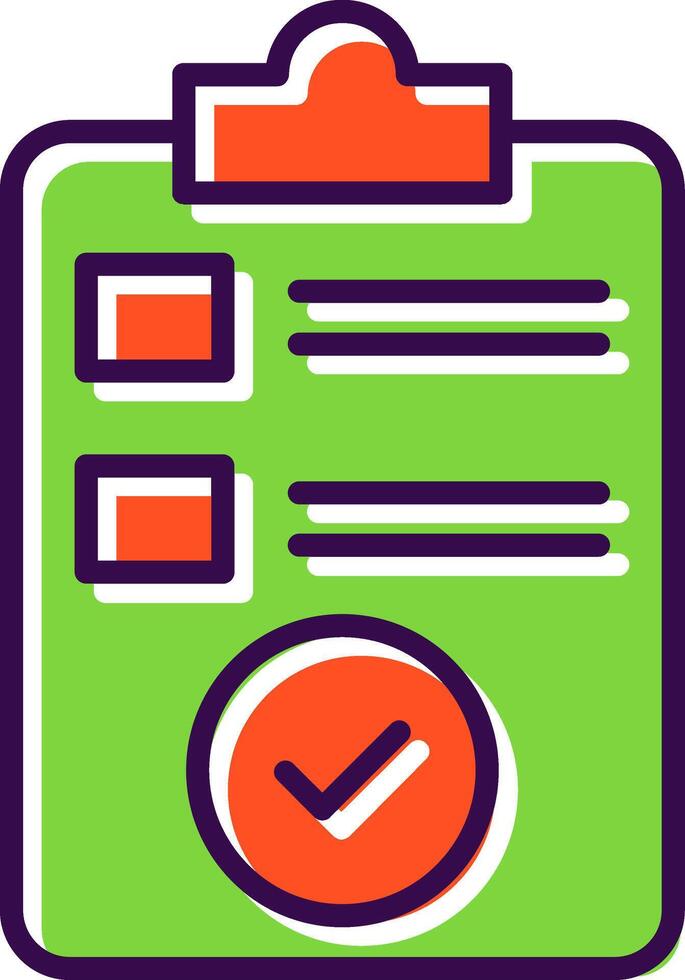 Check In filled Design Icon vector