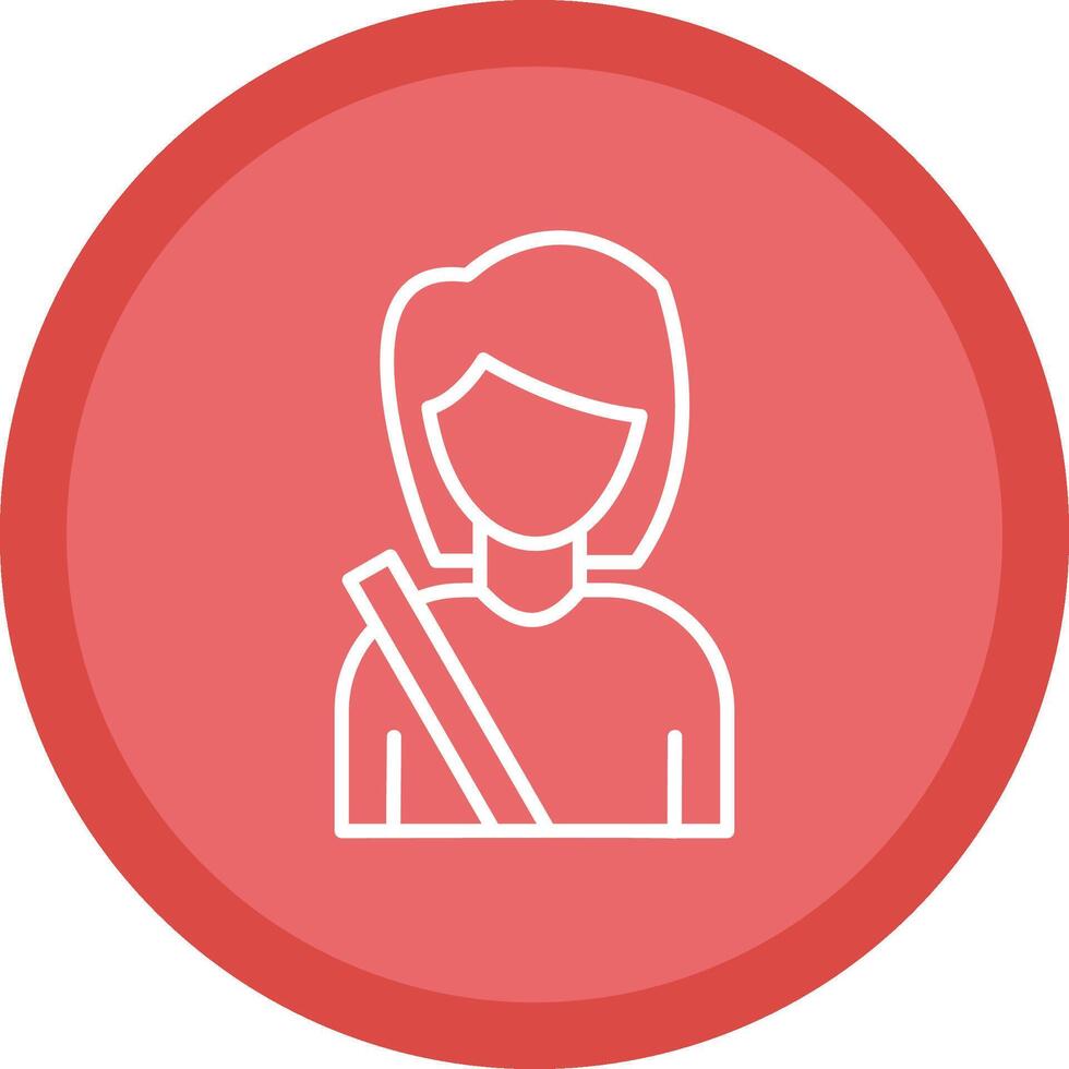 Passenger Line Multi Circle Icon vector