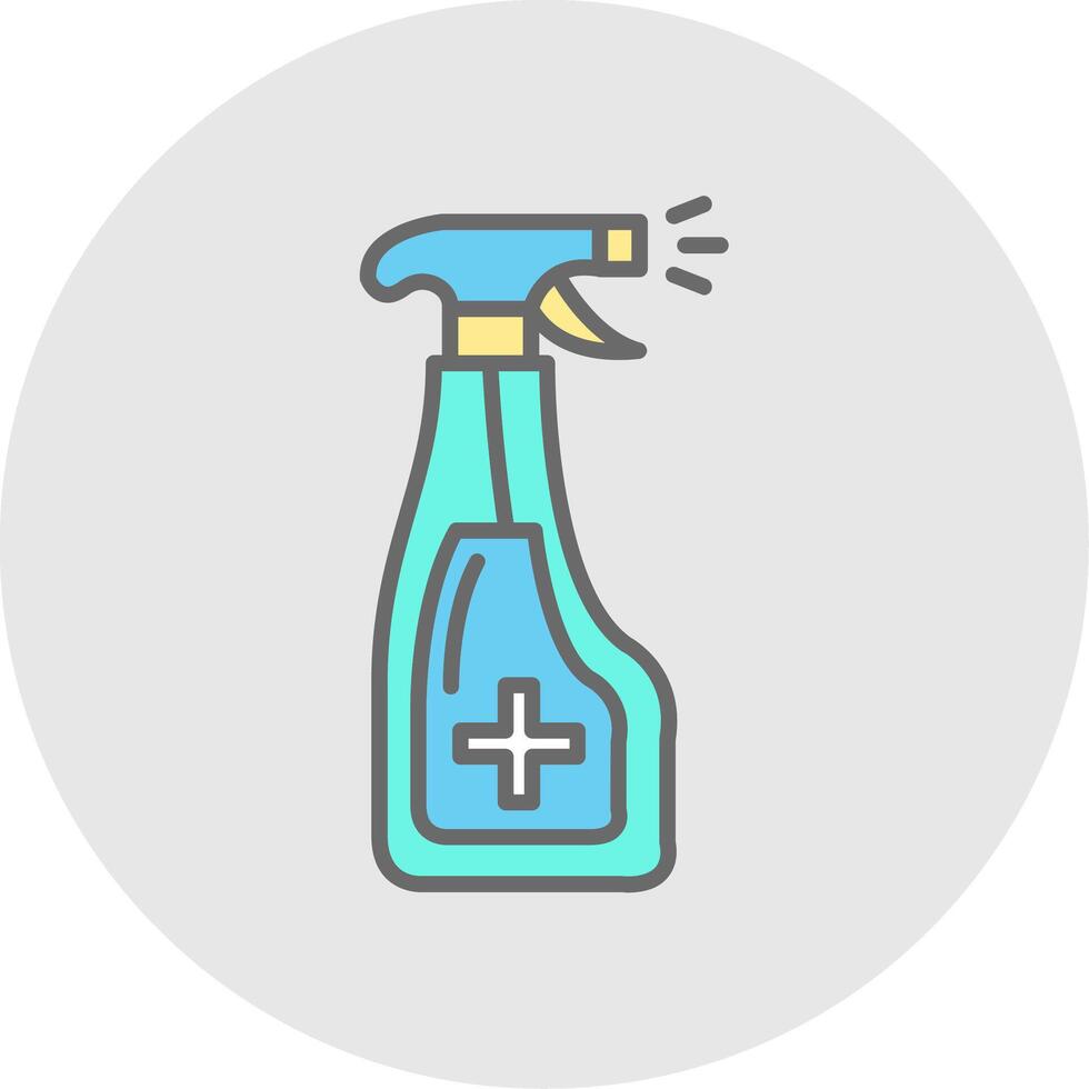 Spray Line Filled Light Icon vector