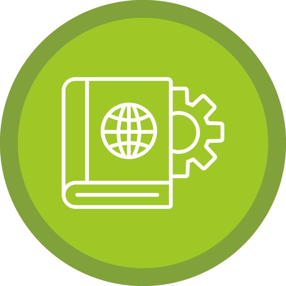 Educational Technology Line Multi Circle Icon vector