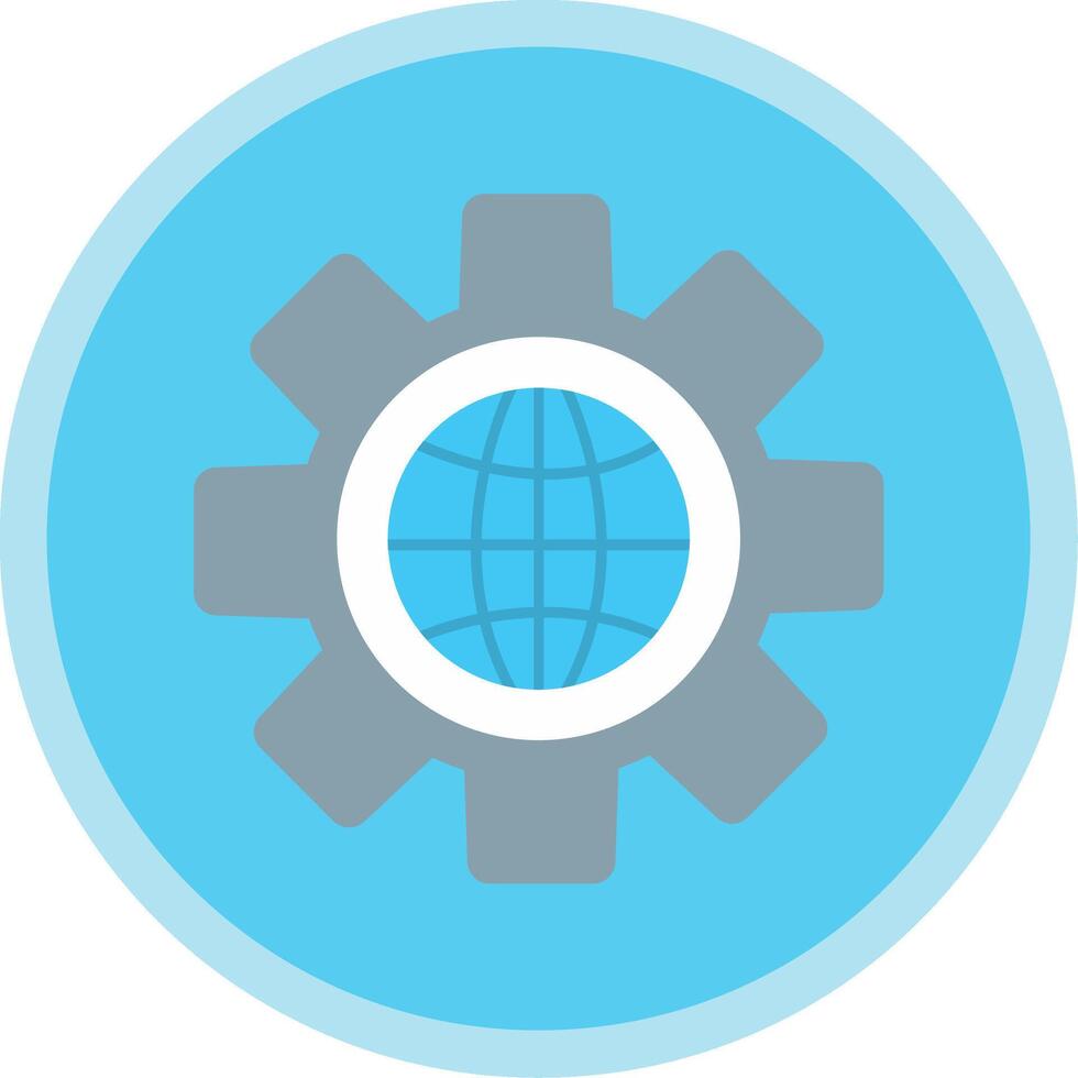 Geology Flat Multi Circle Icon vector