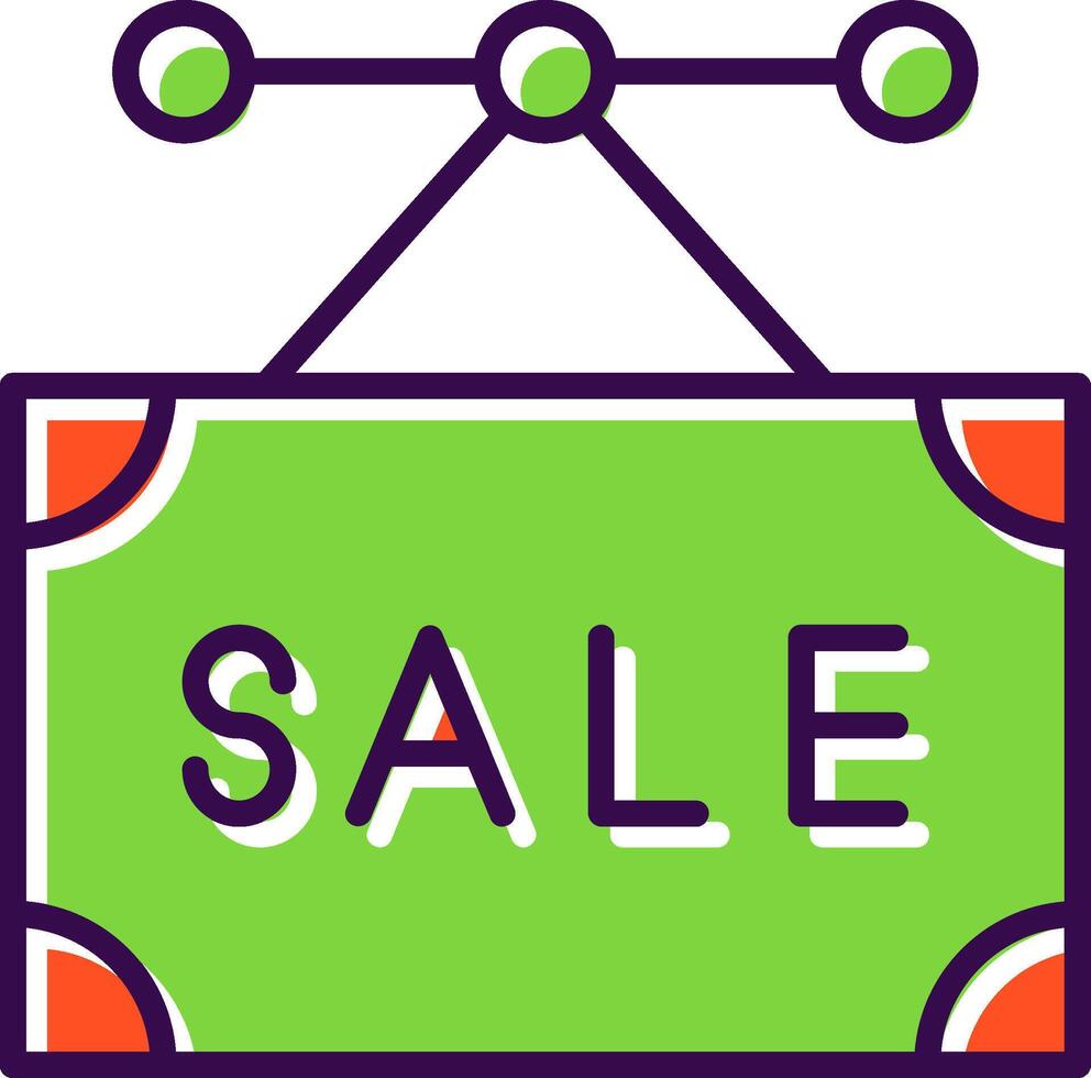 Sale filled Design Icon vector