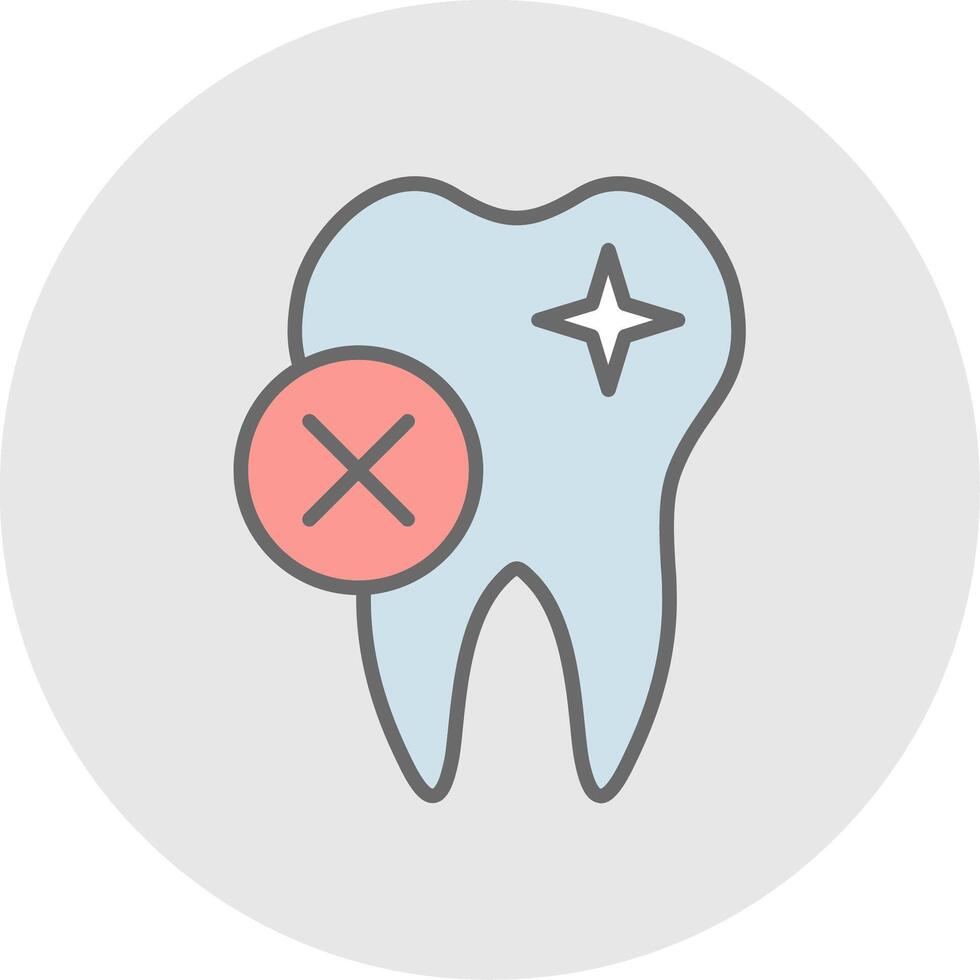 Rejected Line Filled Light Icon vector