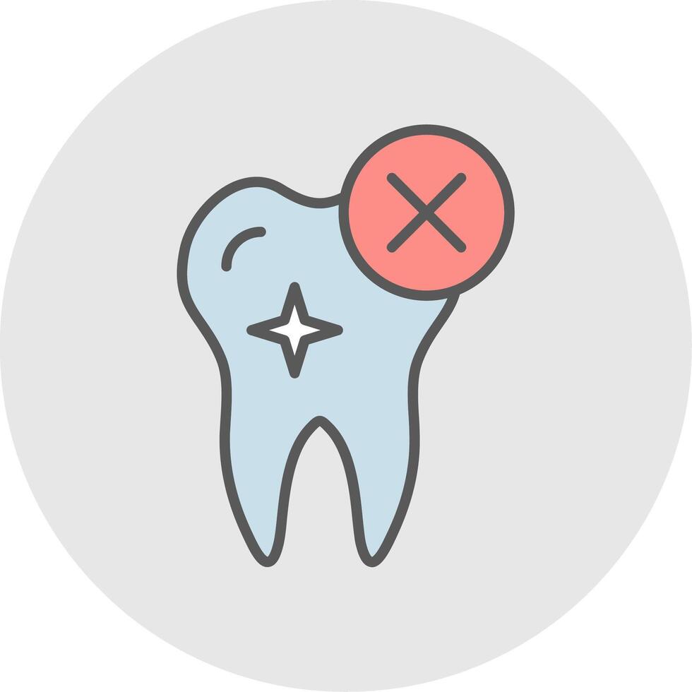 Rejected Line Filled Light Icon vector