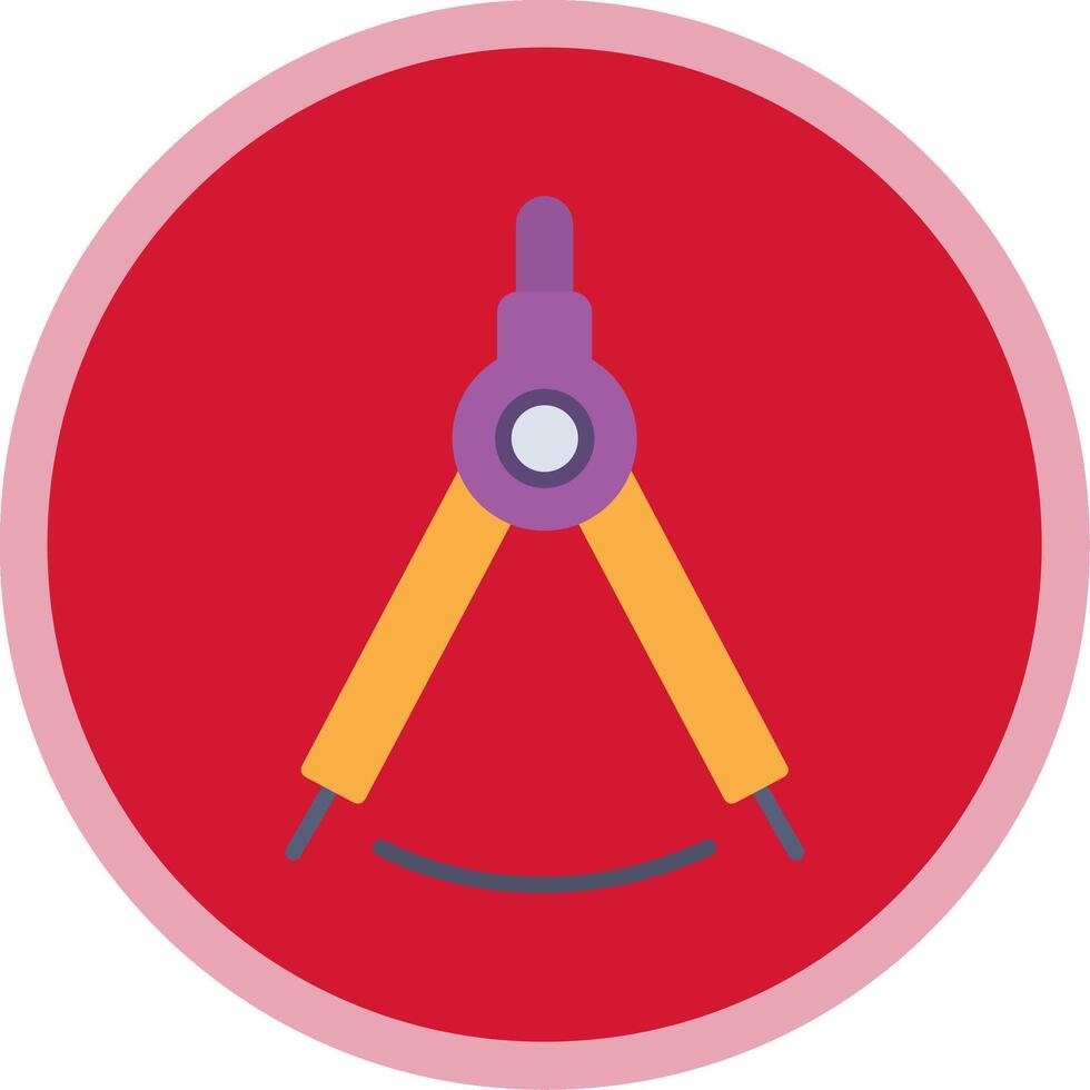 Dividers Flat Multi Circle Icon vector
