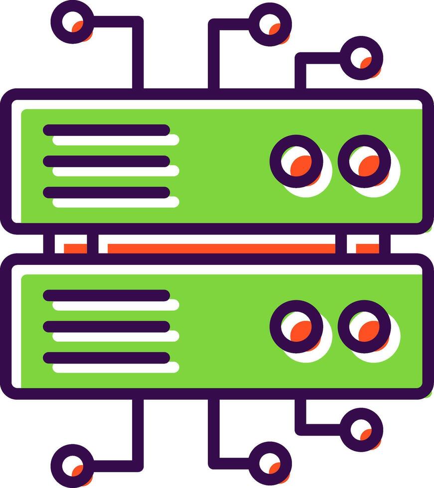Database Architecture filled Design Icon vector