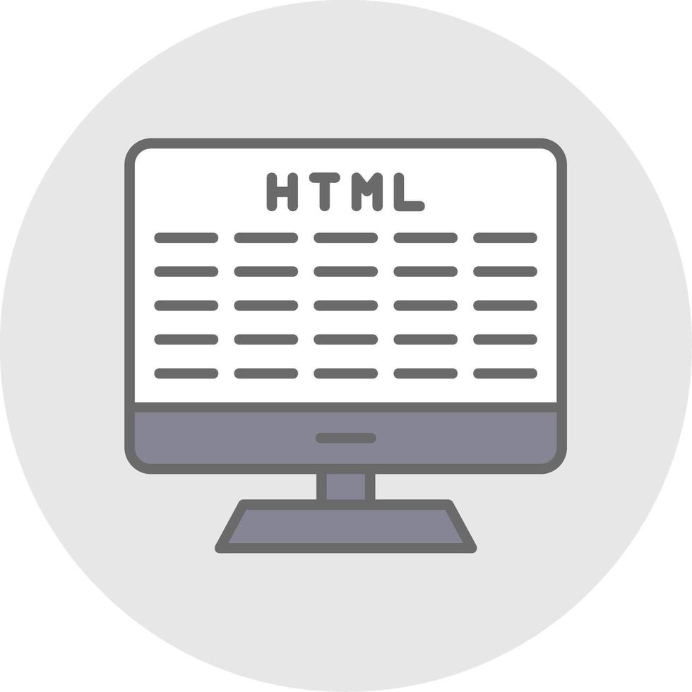 Web Development Line Filled Light Icon vector