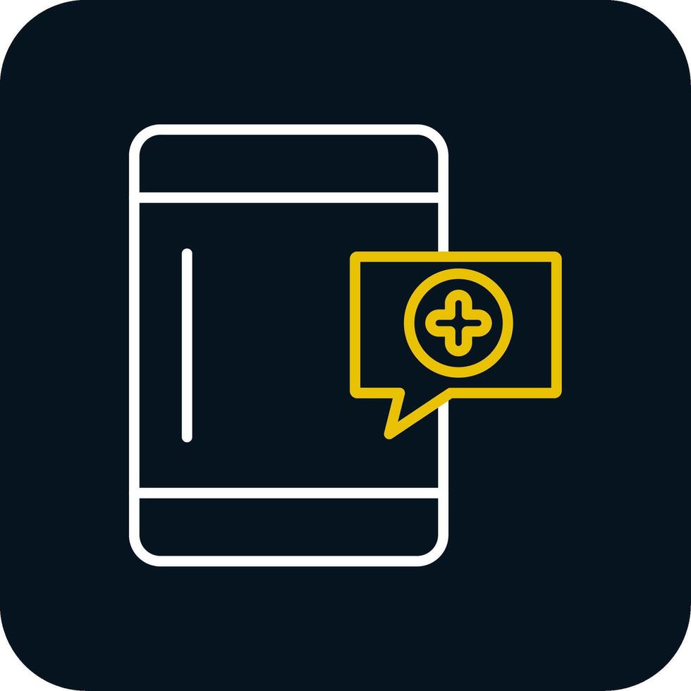 OnLine Red Circle Medical Help Line Red Circle Icon vector