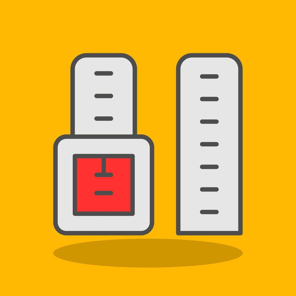 Watch Strap Filled Shadow Icon vector