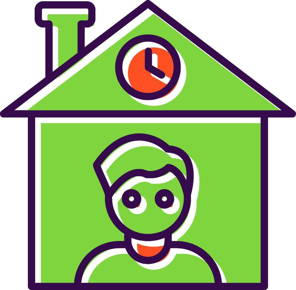 Home Owner filled Design Icon vector