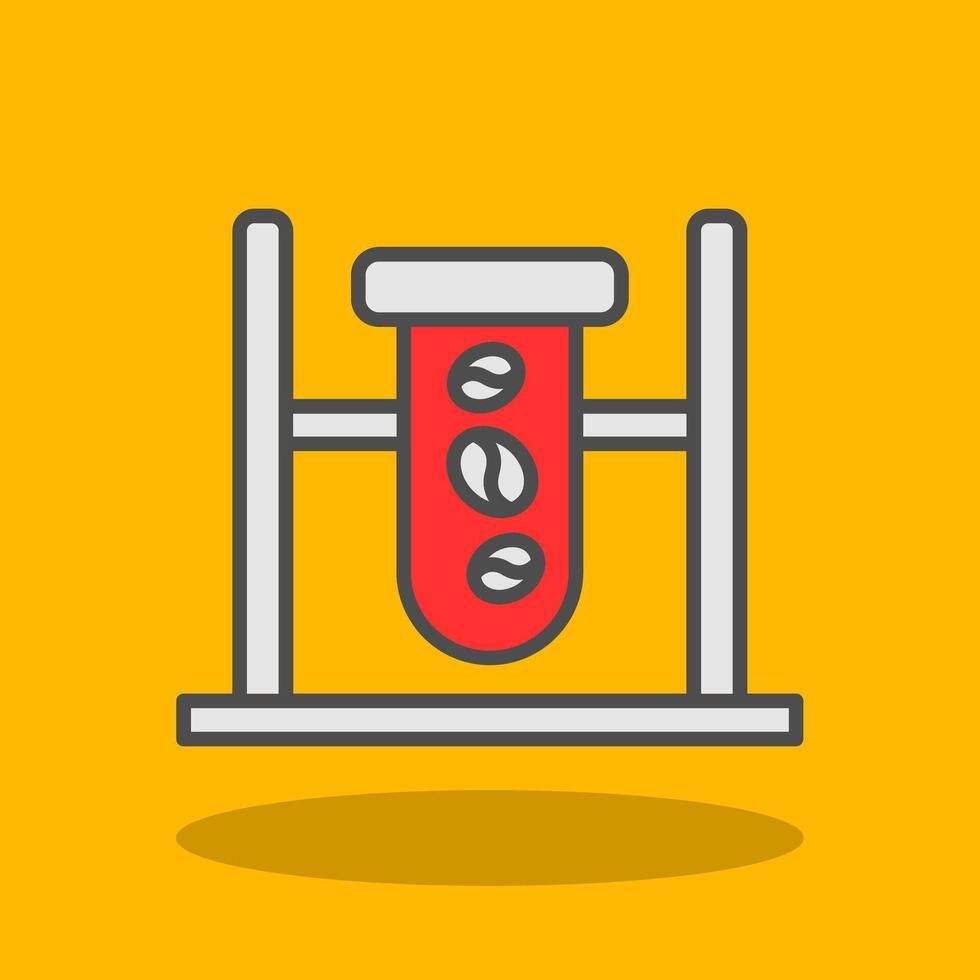 Quality Check Filled Shadow Icon vector