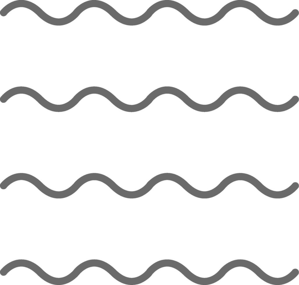 Waves Line Filled Light Icon vector