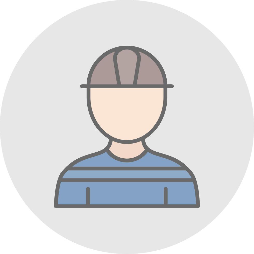 Architect Line Filled Light Icon vector