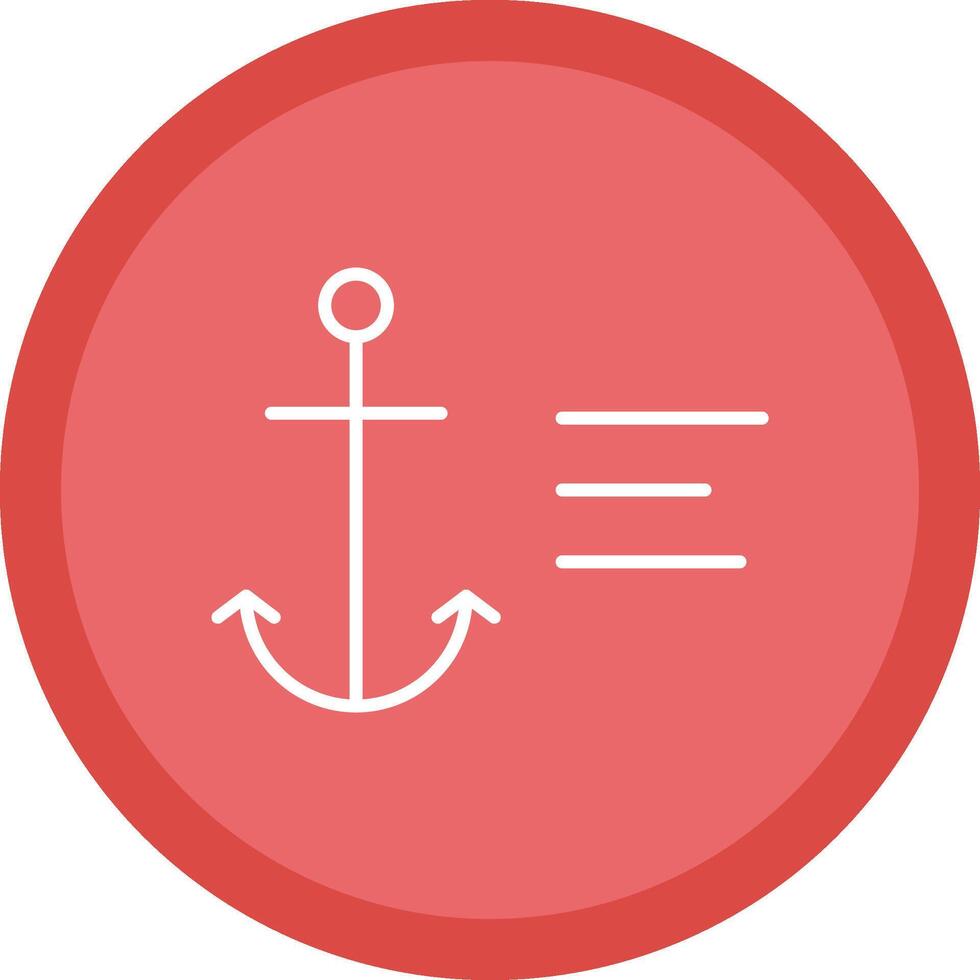 Anchor Line Multi Circle Icon vector