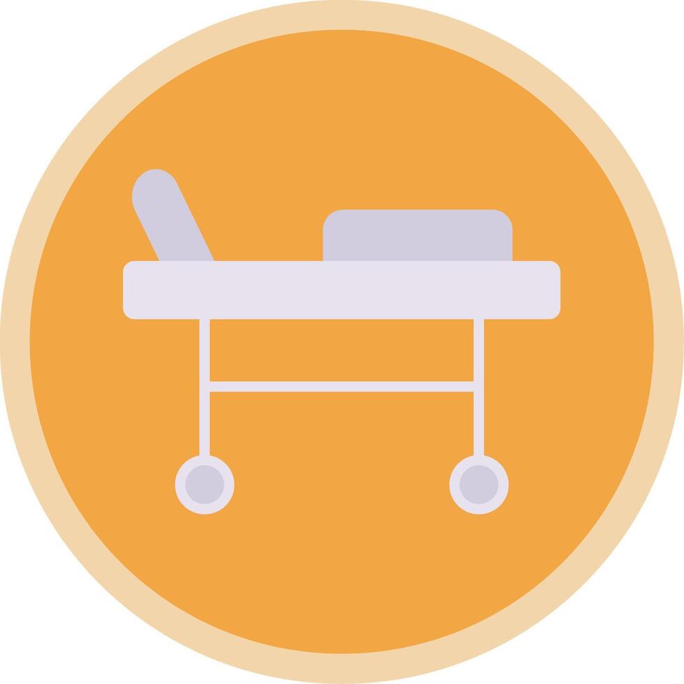 Stretcher Flat Multi Circle Icon vector