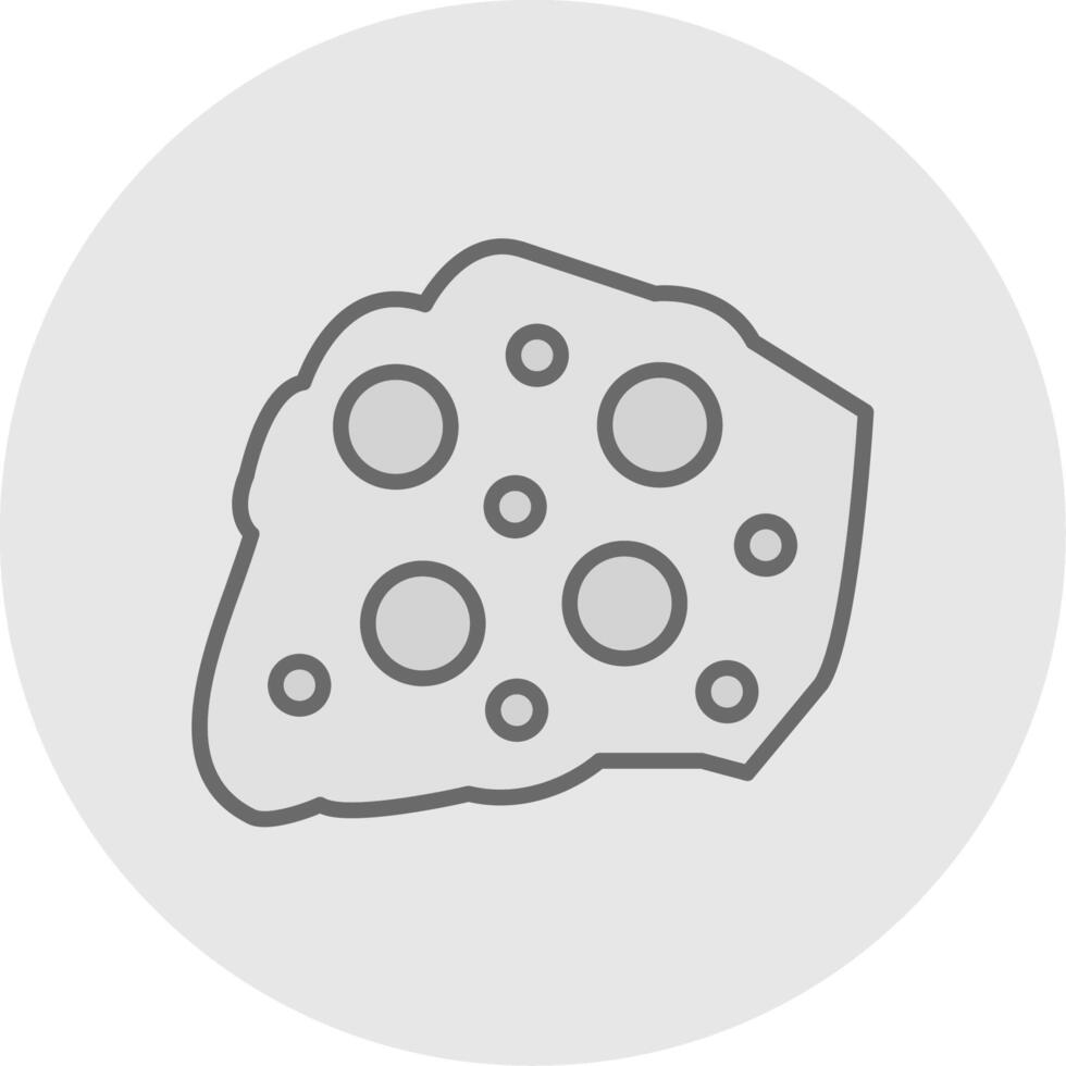 Rock Line Filled Light Icon vector