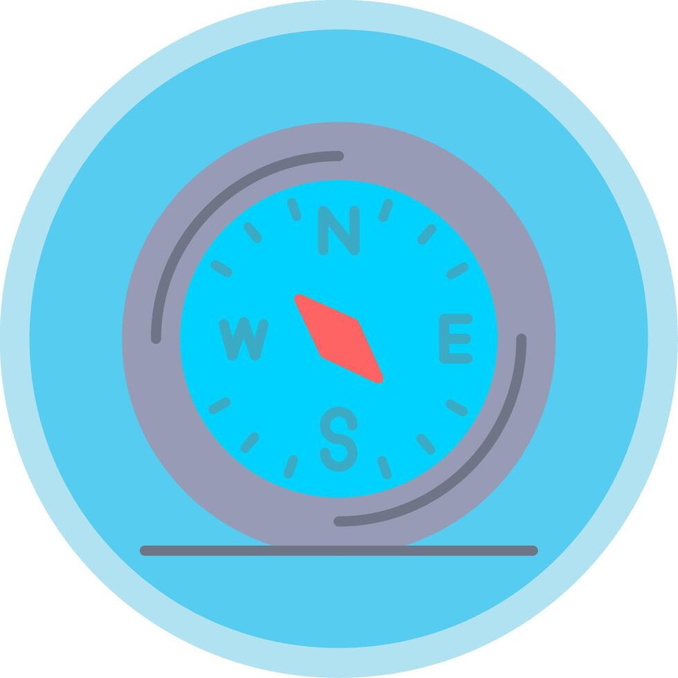 Compass Flat Multi Circle Icon 44089821 Vector Art at Vecteezy