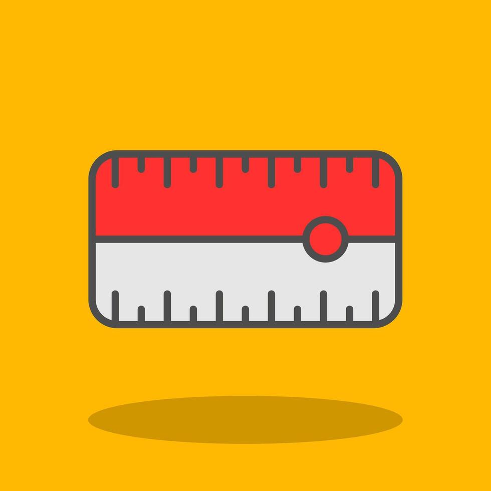 Dial Filled Shadow Icon vector