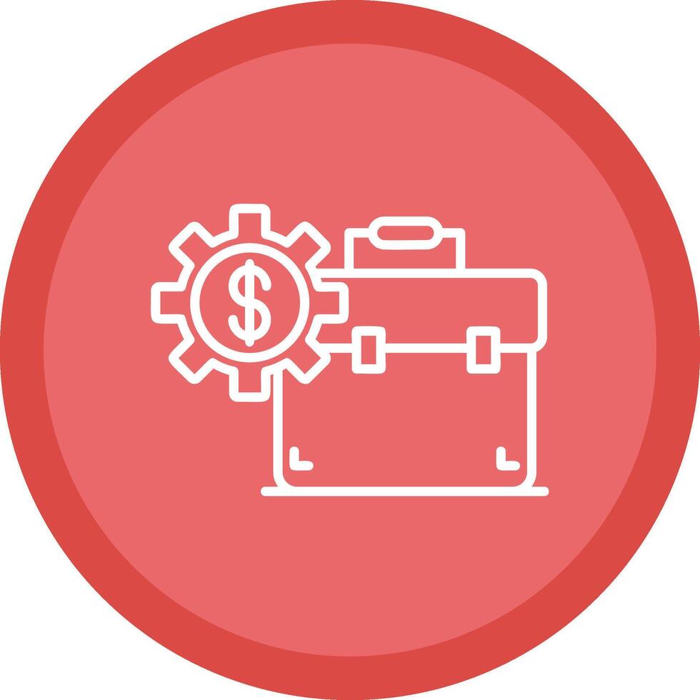 Investment Portfolio Line Multi Circle Icon vector