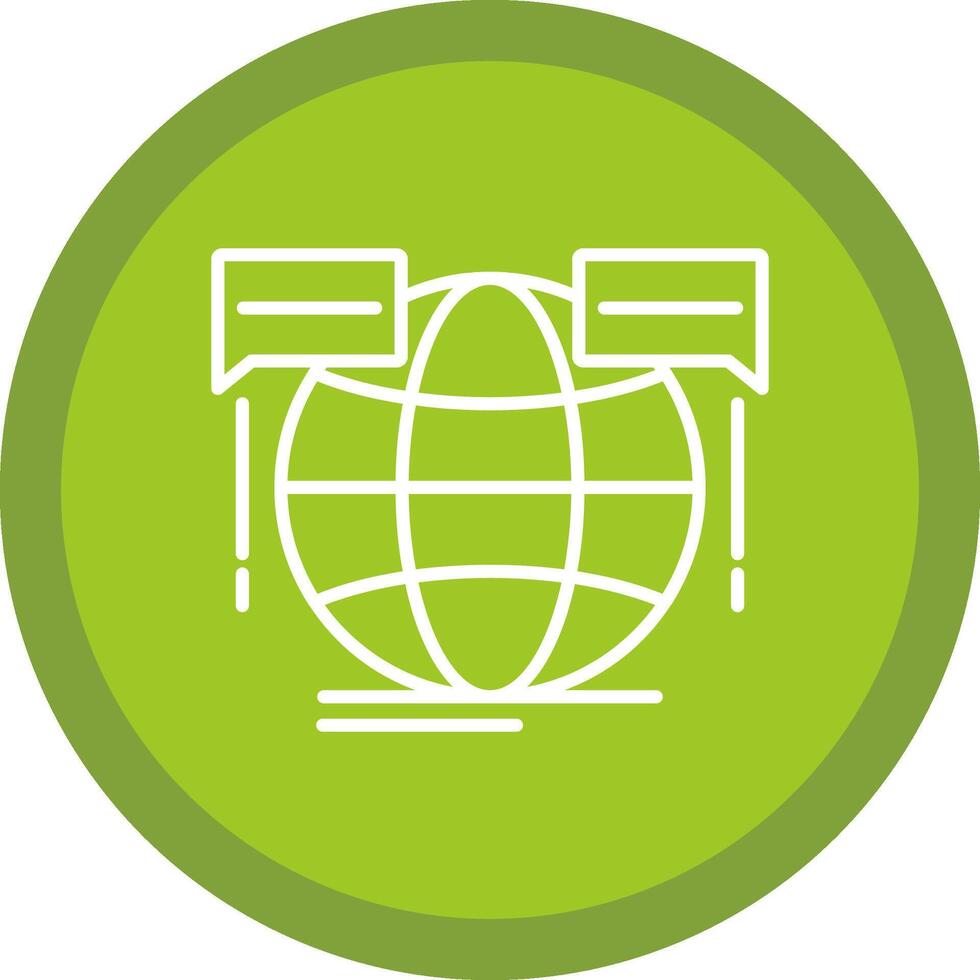 Global Forum Line Multi Circle Icon vector