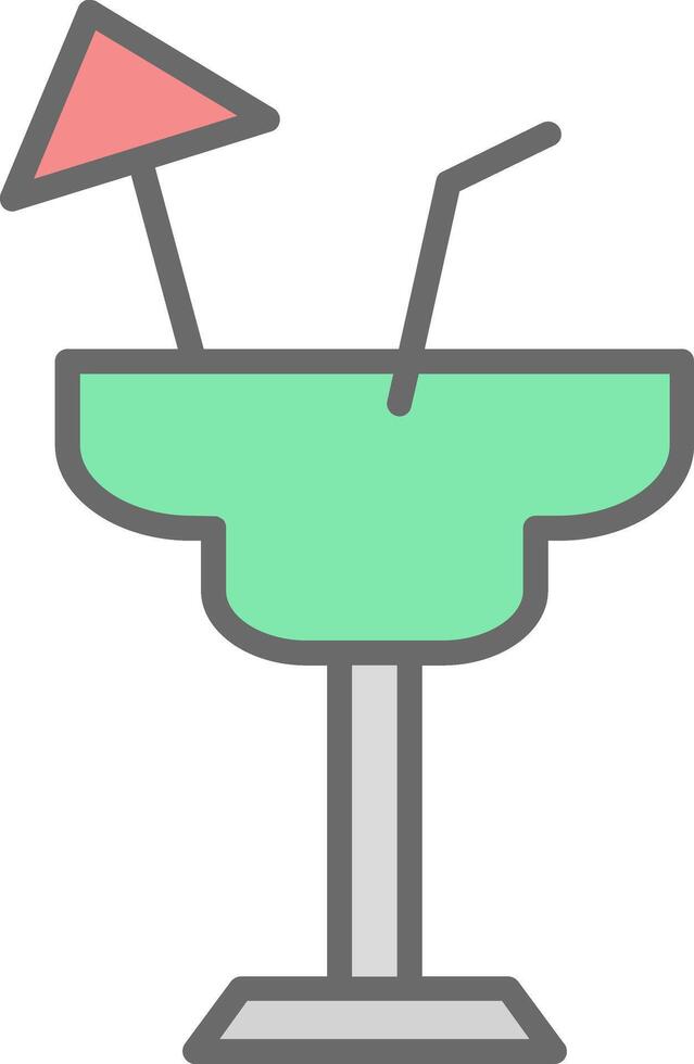 Margirata Line Filled Light Icon vector