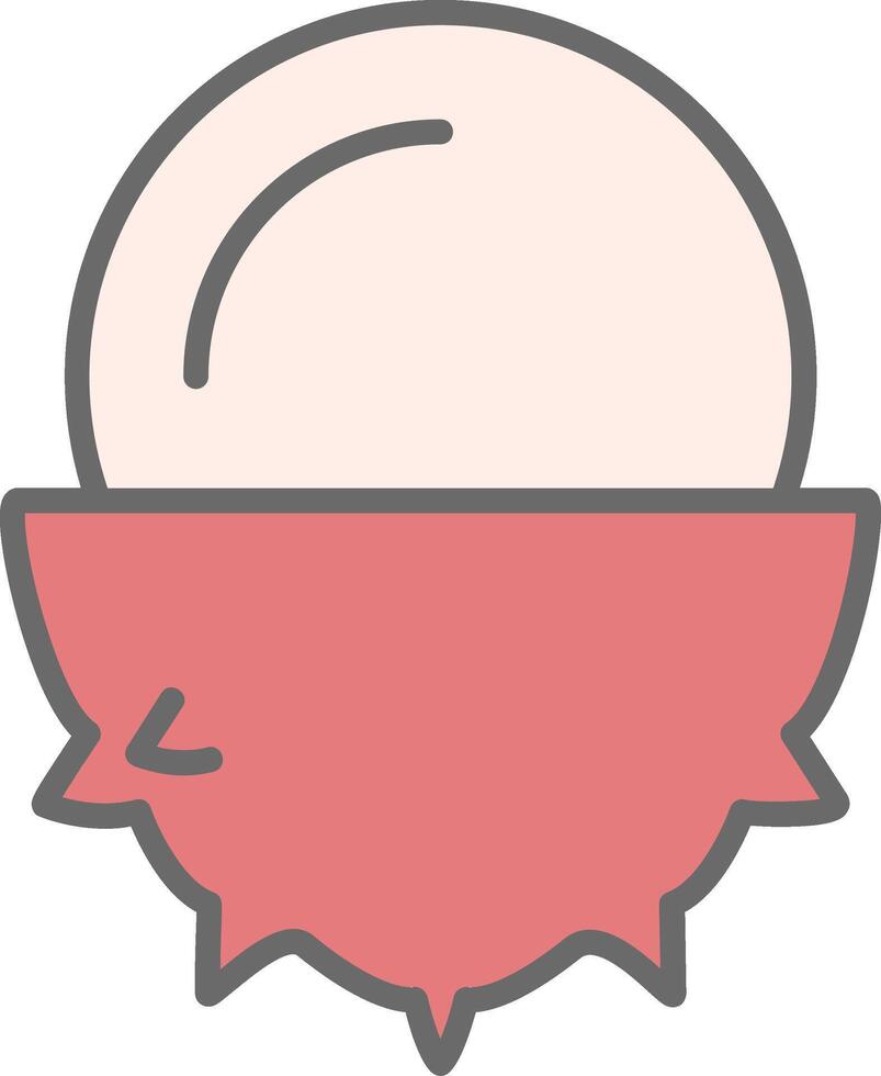 Lychee Line Filled Light Icon vector