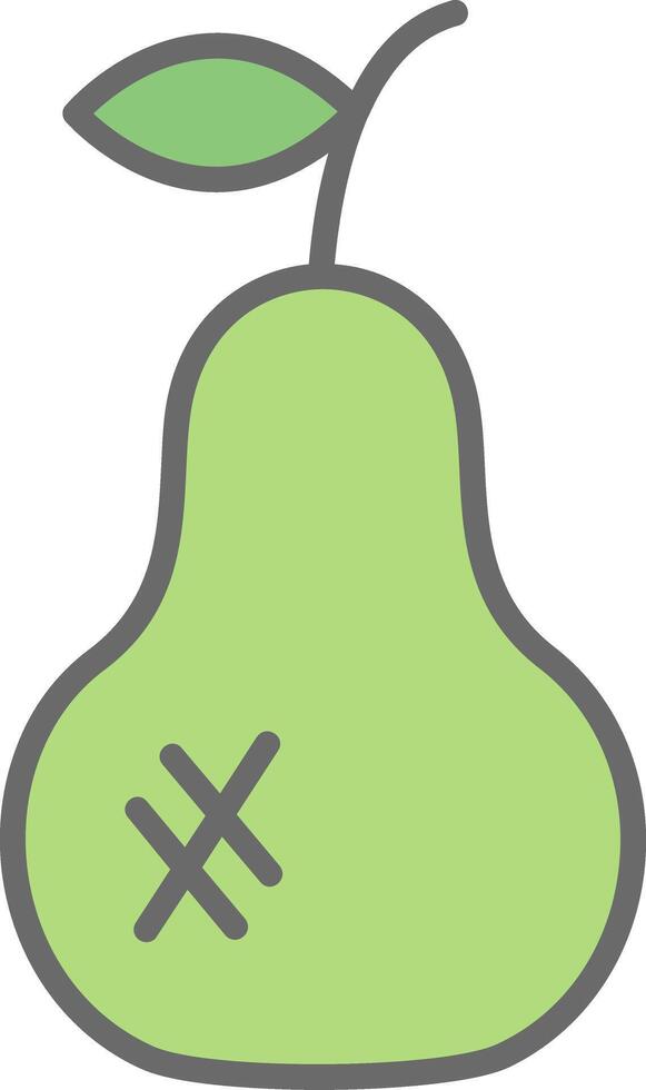 Pears Line Filled Light Icon vector