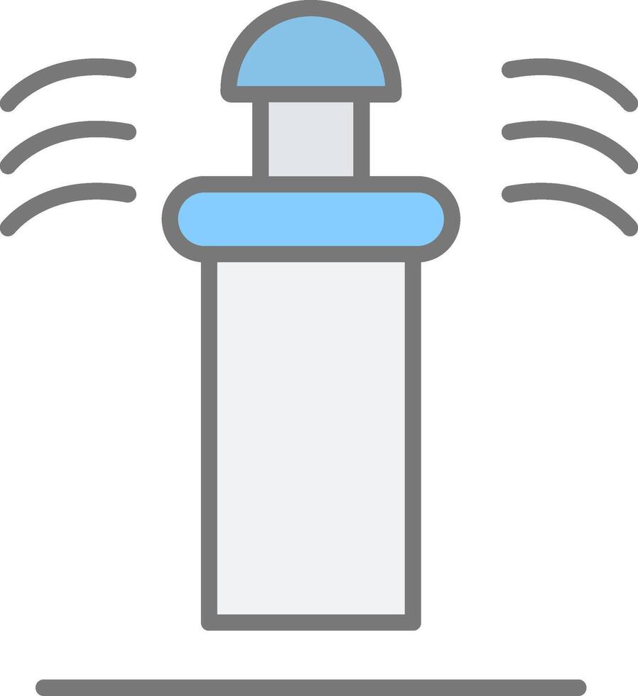 Sprinkler Line Filled Light Icon vector