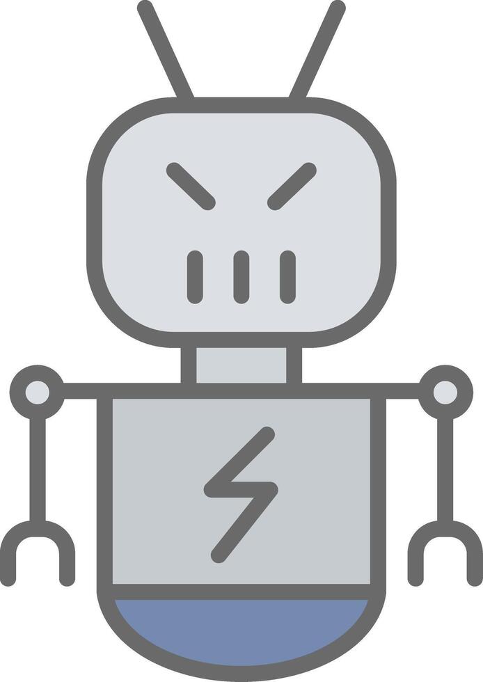 Botnet Line Filled Light Icon vector