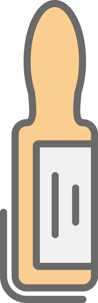 Ampoule Line Filled Light Icon vector