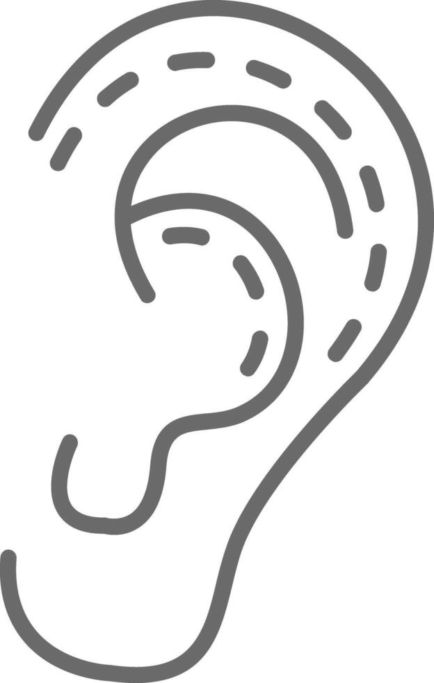 Plastic Surgery Line Filled Light Icon vector