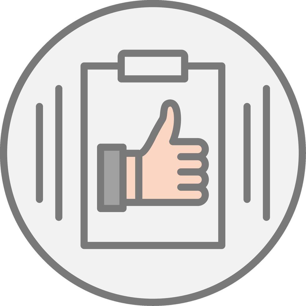 Competence Line Filled Light Icon vector