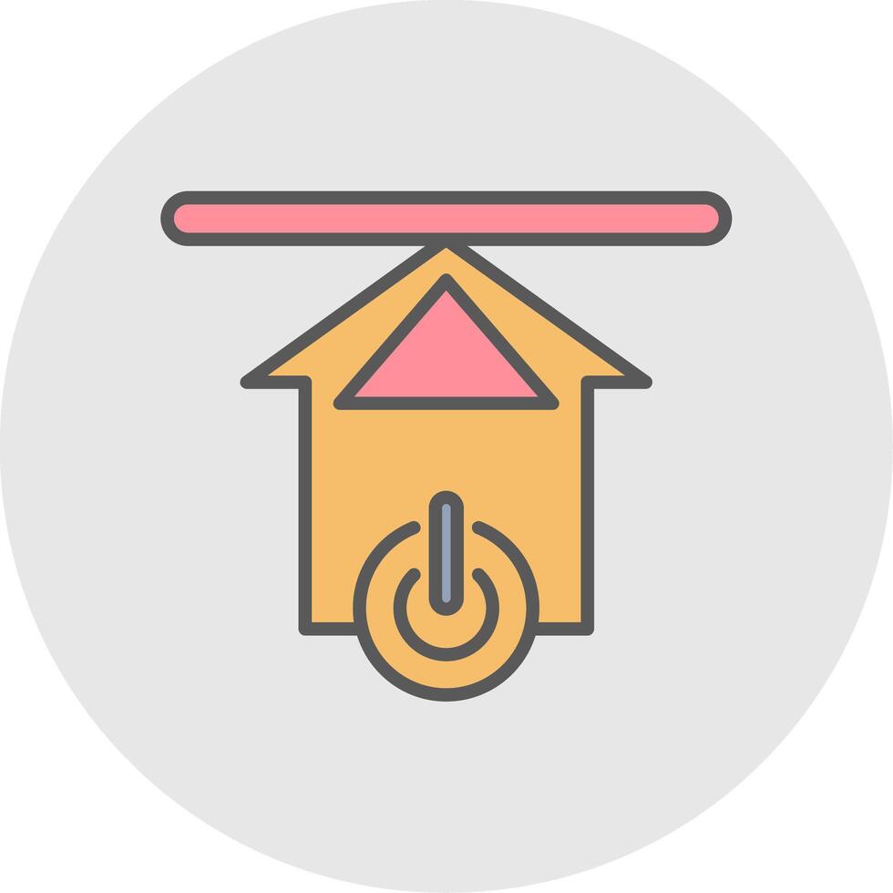 Upload Line Filled Light Icon vector