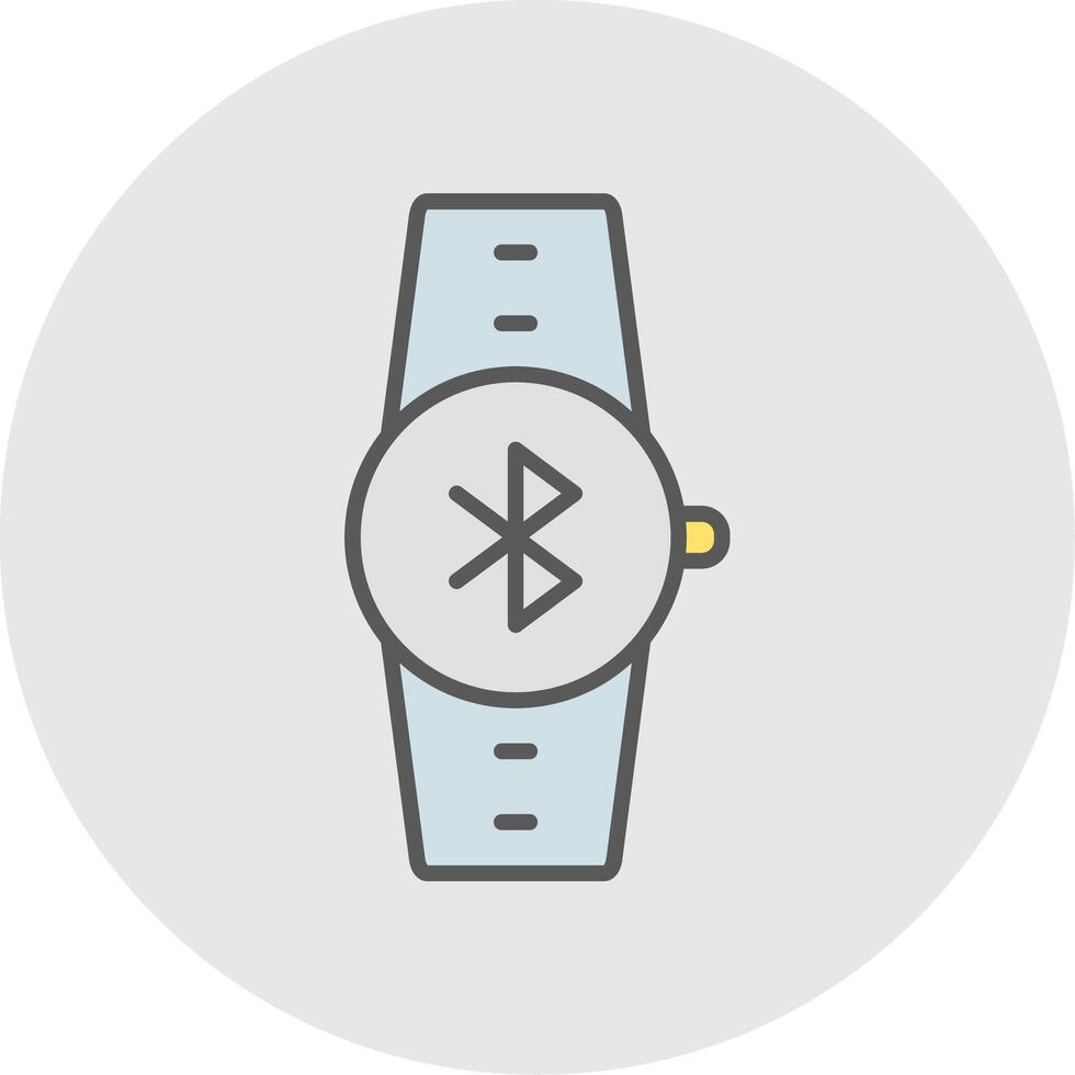 Bluetooth Line Filled Light Icon vector