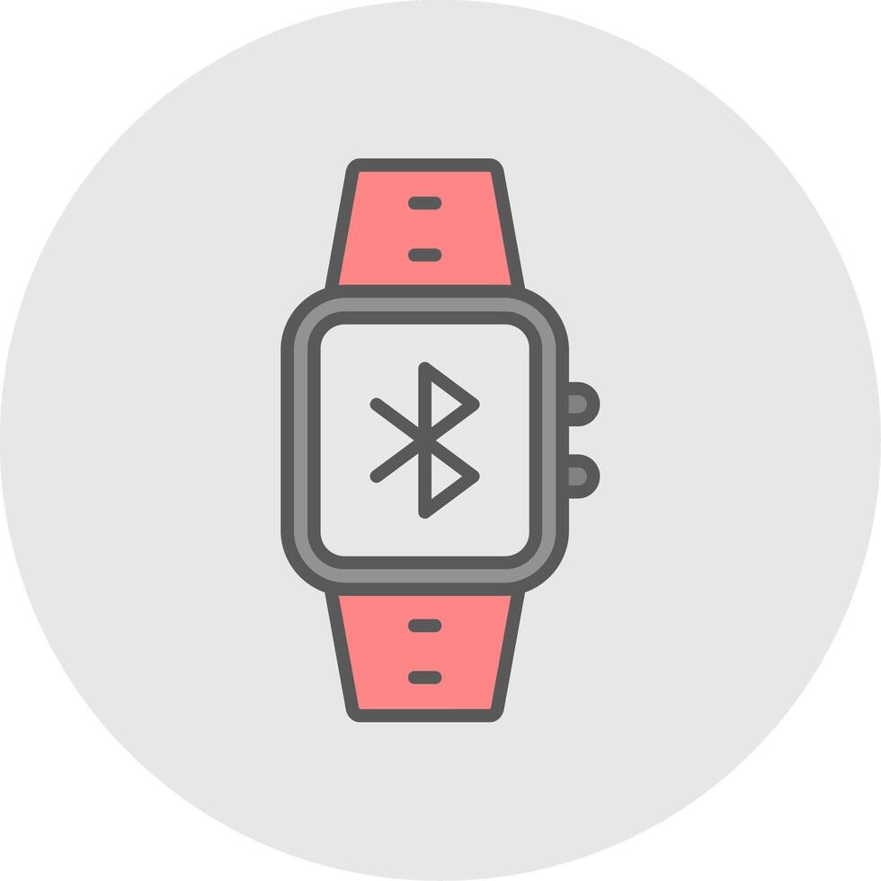 Bluetooth Line Filled Light Icon vector