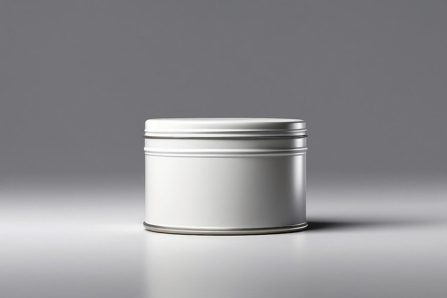 a white container with a lid on a table photo