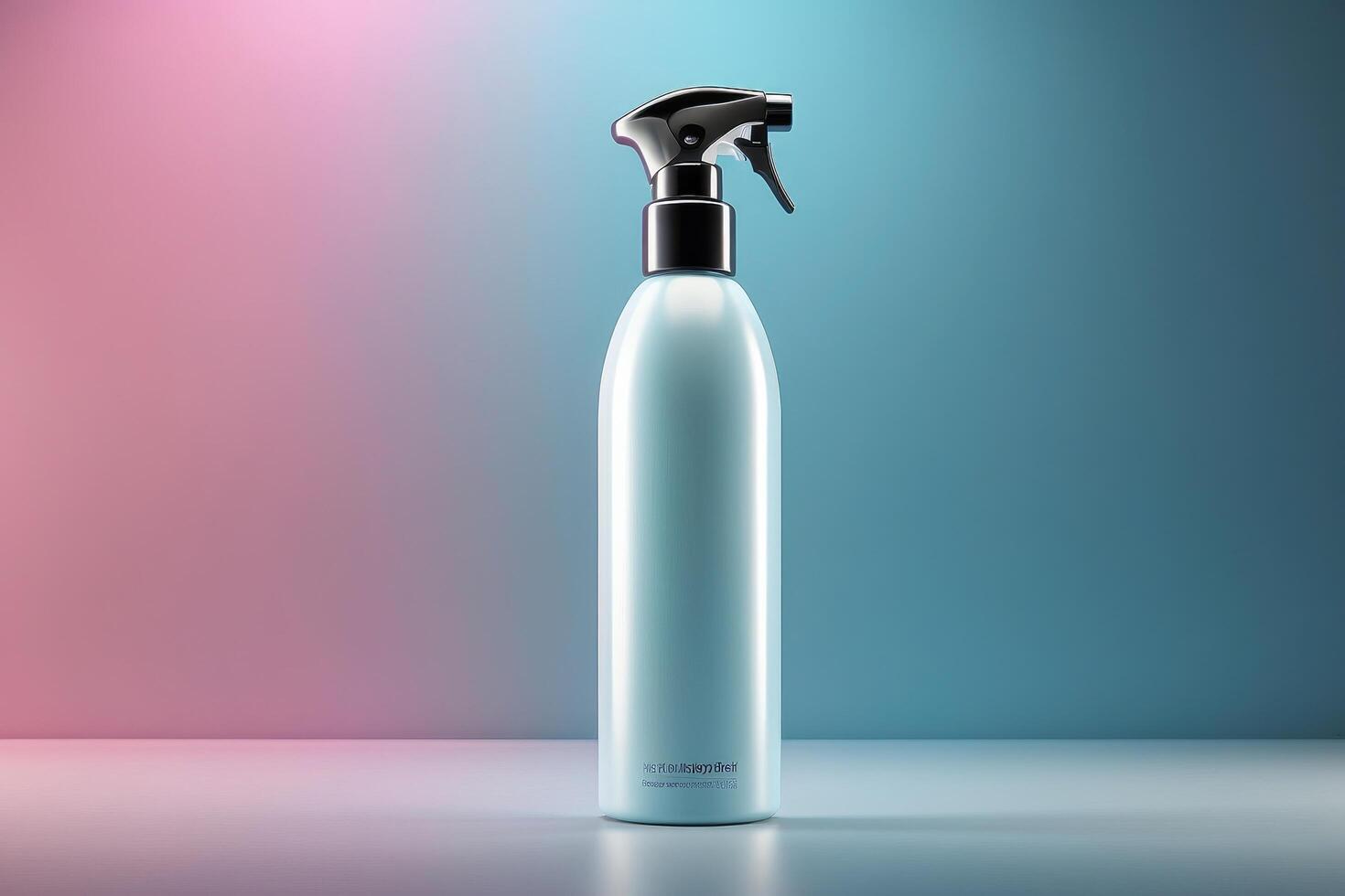 a spray bottle with a spray nozzle on a colorful background photo