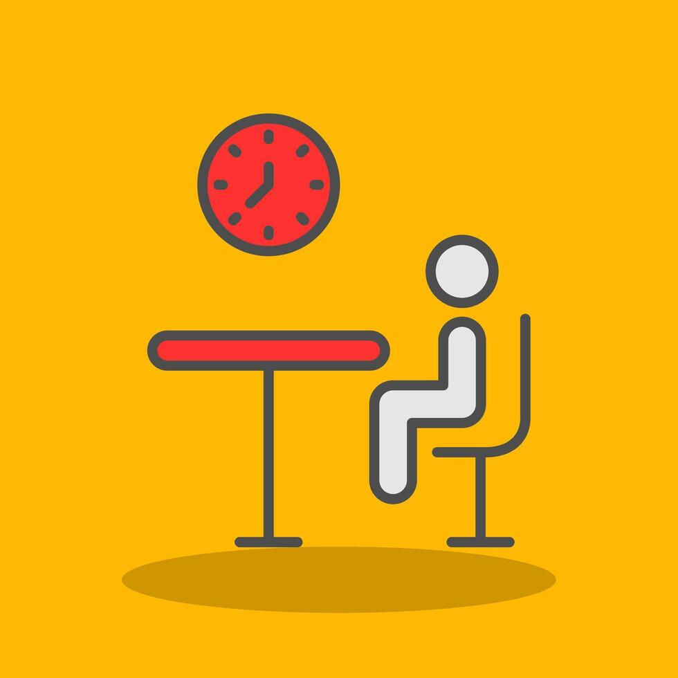 Nuclear Filled Shadow Icon vector