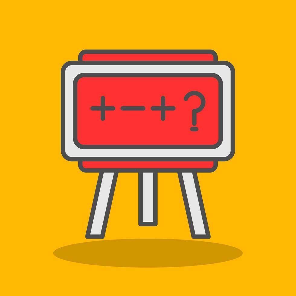 Theory Filled Shadow Icon vector