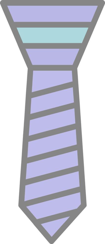 Tie Line Filled Light Icon vector
